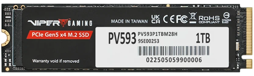PATRIOT VIPER PV593 1TB PCIe 5.0 NVMe M.2 (2280) 2